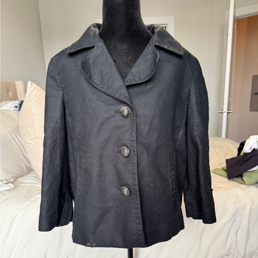 Talbots Black Pea Coat for Women
